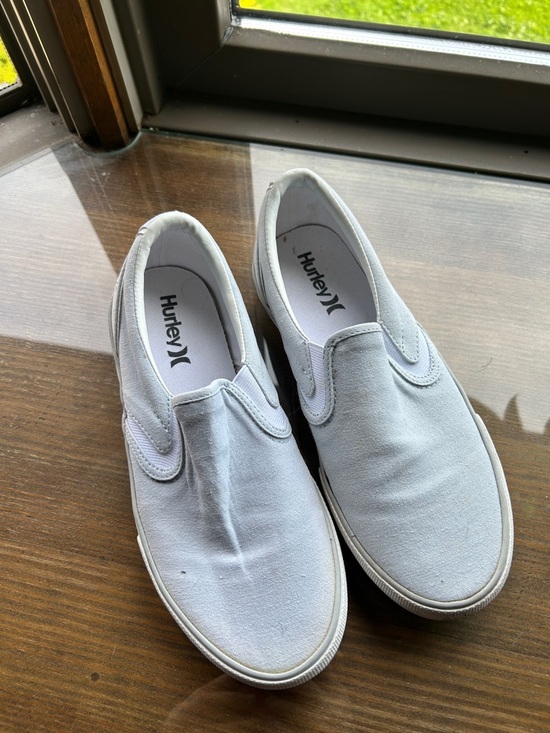 Hurley Shoes - Hurley Women’s Slip-On Canvas Shoes in Light Blue